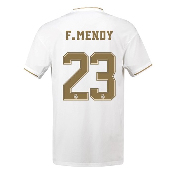 Camiseta Real Madrid NO.23 F.Mendy Replica Primera Ropa 2019/20 Blanco